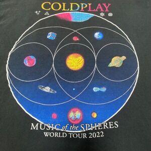 Coldplay 2022 Music Of The Spheres Tour Mens Large Black T Astronomer HR Costume